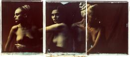 Jaqueline, Nora und Laurie  polaroid, polaroid grossformat, photo by werner pawlok, unikat, fine art photography, art, kunst, fotografie, akt, halbakt, the polaroid collection
