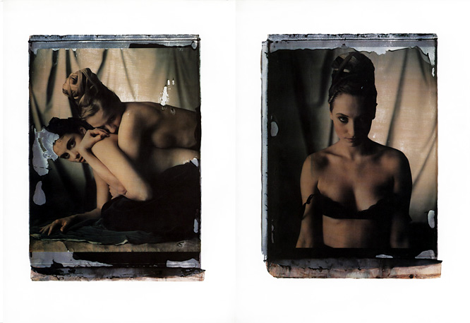 Photographie 10/89 page 2 Photographie, Werner Pawlok, Photography Paintings, Polaroid 50x60, Polaroid Photography,