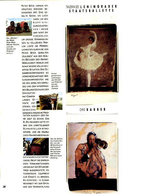 Designers Digest page 3 Designers Digest, Werner Pawlok, Polaroid 50x60, Polaroid Photography, Stars & Paints