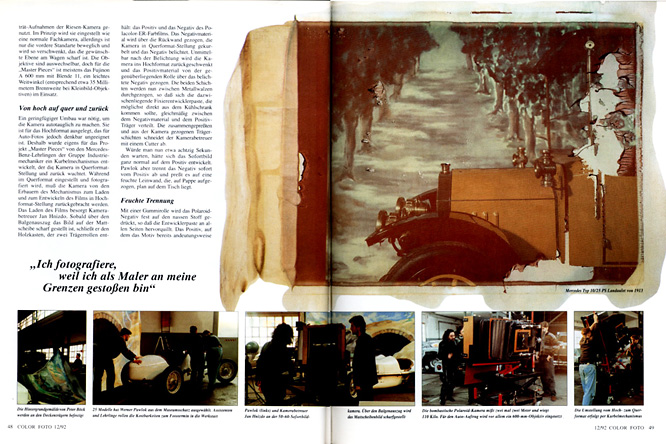 Color Foto page 2 Color Foto, Werner Pawlok, Master Pieces, Polaroid 50x60, Polaroid Photography,
