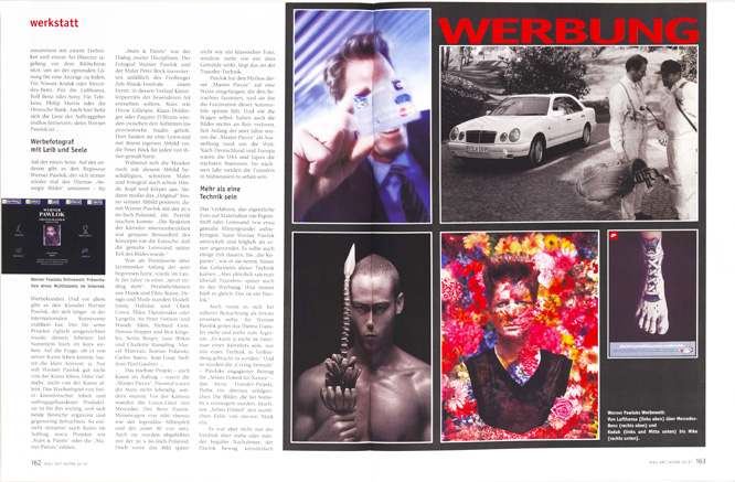 werben + verkaufen page 2 W + V, Werner Pawlok, Dantes Commedia, Photography,
