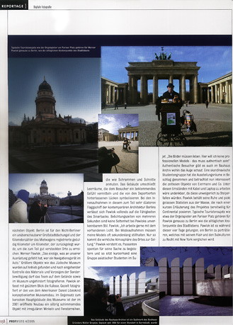 Profi Foto 7/2005 page 2 Profi Foto, Berlin, Werner Pawlok, Photography,