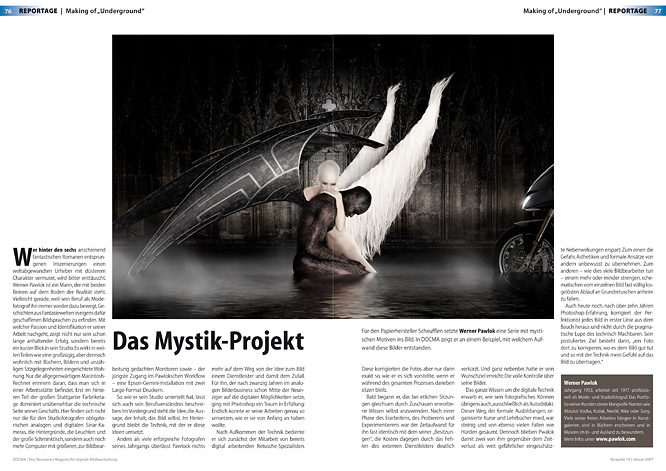 docma page 1 docma, blogga, Nokia, Werner Pawlok, Scheufelen Papiere, Photography,