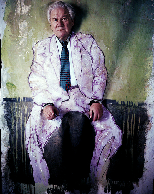 Sir Peter Ustinov Sir Peter Ustinov, Polaroid, photographed by Werner Pawlok, Stars and Paints, Unesco, Unicef, Oscar, Golden Globe, Emmy, Grammy, Quo vadis, Nero, Spartacus, Bundesverdienstkreuz, Hercule Poirot, actor, Schauspieler, Multitalent, Weltbürger, Kosmopolit