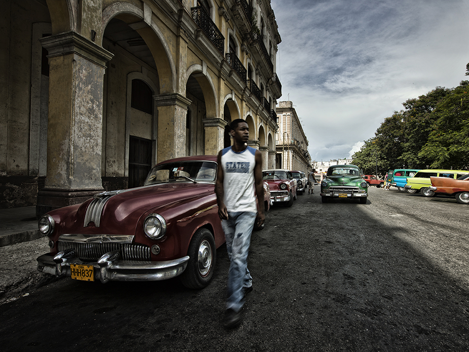 Cars at Train Station I Werner Pawlok; Cuba - expired; Cars at Train Station I, 