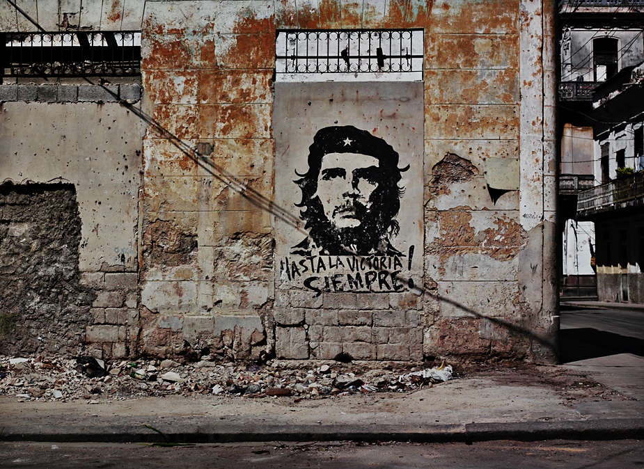 Graffiti of Ché - Havana photo by werner pawlok, cuba, kuba, insel der grossen antillen, morbid, charme, che guevarra, fidel castro, landscape, city, karibik, havanna, graffiti of che
