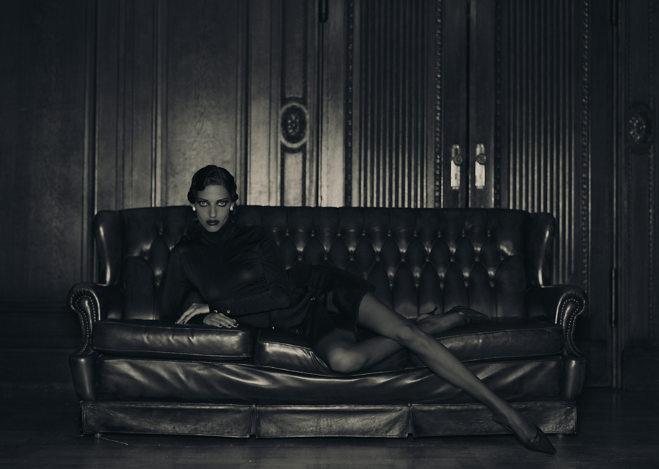Berlin 1 photo by werner pawlok, daniela rotelli, hommage an helmut newton, black and white, portrait, fashion, marc cain, on location Berlin 1 photo by werner pawlok, daniela rotelli, hommage an helmut newton, black and white, portrait, fashion, marc cain, on location