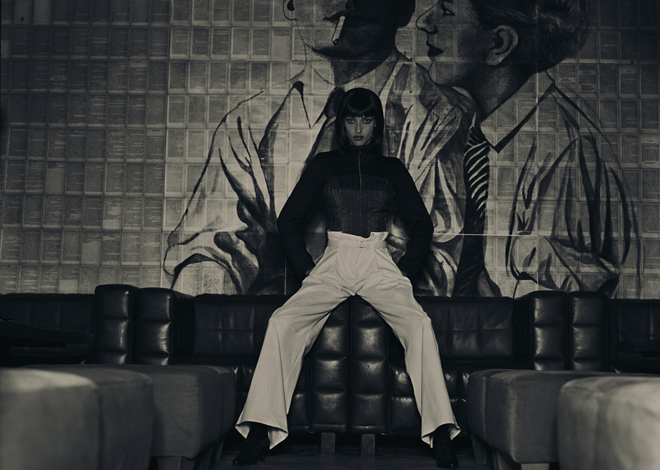Berlin 3 photo by werner pawlok, daniela rotelli, hommage an helmut newton, black and white, portrait, fashion, marc cain, on location Berlin 3 photo by werner pawlok, daniela rotelli, hommage an helmut newton, black and white, portrait, fashion, marc cain, on location