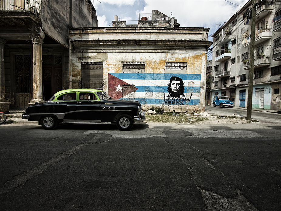 Che at Calle Cardenas, 2013 Gaffiti, street art, Kuba, Che at Calle Cardenas; cuba expired; Werner Pawlok