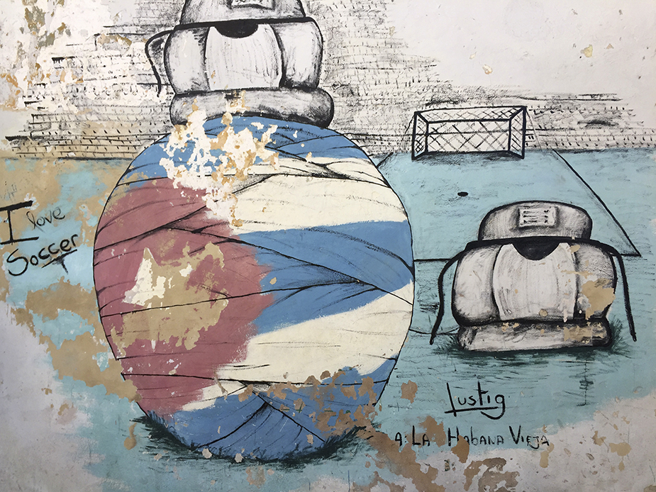 Graffiti 21, 2016 Gaffiti, street art, Kuba, Graffiti 21; cuba expired; Werner Pawlok