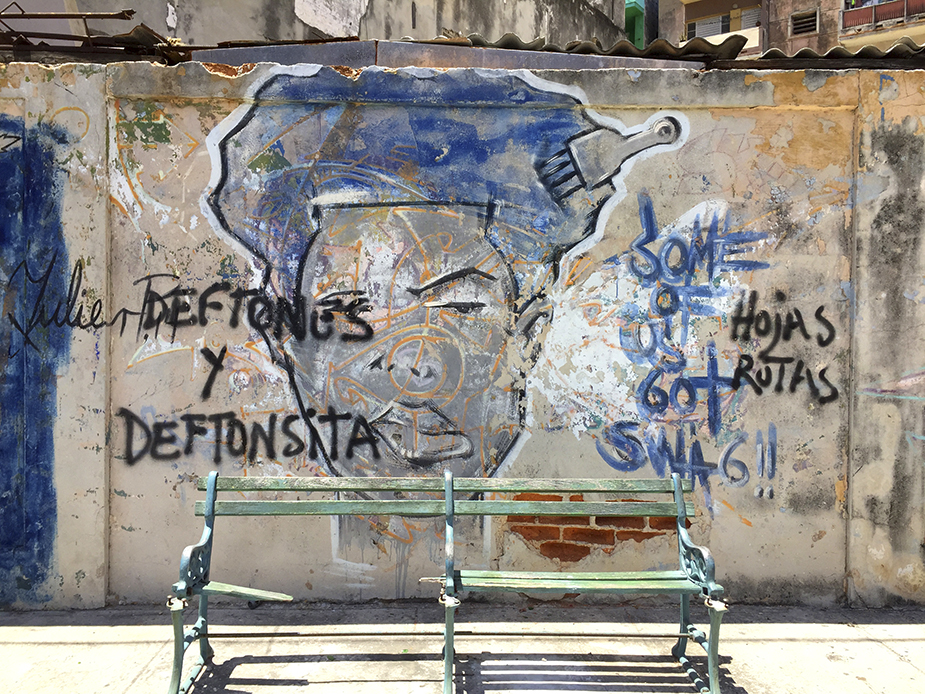 Graffiti 7, 2016 Gaffiti, street art, Kuba, Graffiti 7; cuba expired; Werner Pawlok