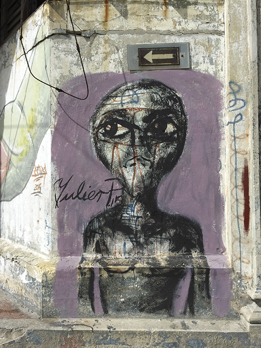 Grafitti in Old Havana VI, 2015 Gaffiti, street art, Kuba, Grafitti in Old Havana VI; cuba expired; Werner Pawlok