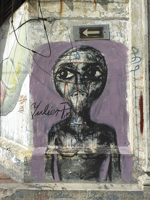 Grafitti in Old Havana VI, 2015 Gaffiti, street art, Kuba, Grafitti in Old Havana VI; cuba expired; Werner Pawlok