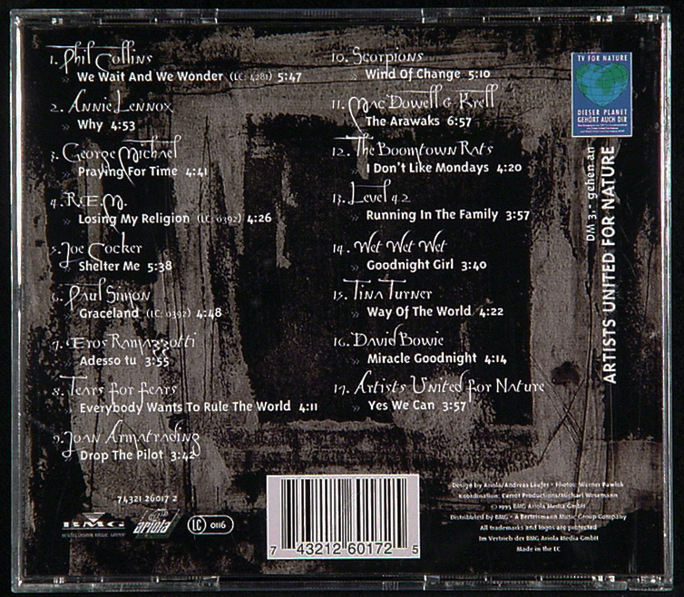 CD Crying Animals backside CD Crying Animals backside