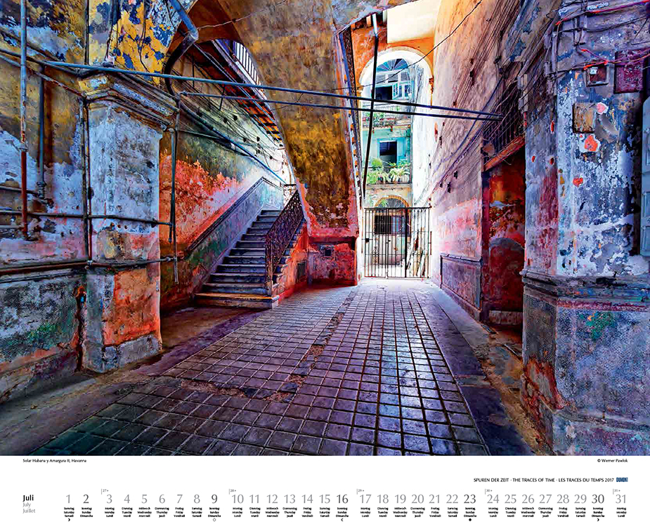Juli 2017 Spuren der Zeit; Dumont Kalender; Werner Pawlok; Cuba; Kuba Juli 2017 Spuren der Zeit; Dumont Kalender; Werner Pawlok; Cuba; Kuba