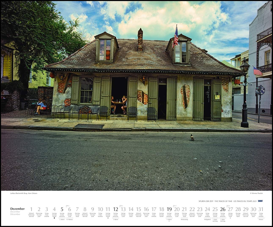 December 2021 Dumont Kalender New Orleans 2021, Werner Pawlok December 2021 Dumont Kalender New Orleans 2021, Werner Pawlok