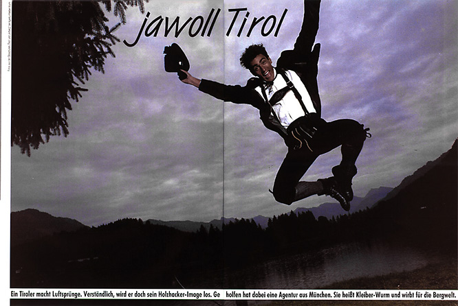 Designers Digest page 1 Designers Digest, Werner Pawlok, Tirol Campaign, Geierwally Designers Digest page 1 Designers Digest, Werner Pawlok, Tirol Campaign, Geierwally