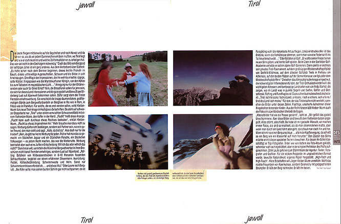Designers Digest page 3 Designers Digest, Werner Pawlok, Tirol Campaign, Geierwally Designers Digest page 3 Designers Digest, Werner Pawlok, Tirol Campaign, Geierwally