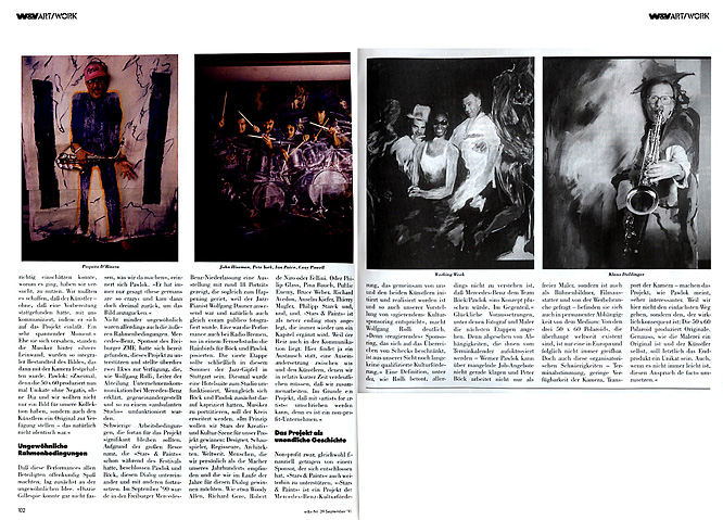 werben + verkaufen page 2 W + V, Photographie, Werner Pawlok, Stars & Paints, Polaroid 50x60, Polaroid Photography,