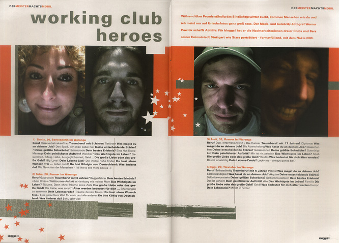 blogga Nokia Magazin 1 blogga, Nokia, Werner Pawlok, working club heroes, Photography,