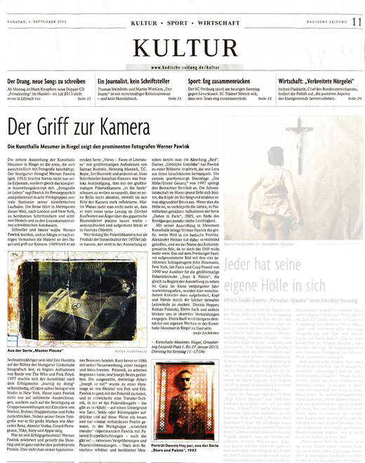 Badische Zeitung 1_9 Werner Pawlok, Photography,
