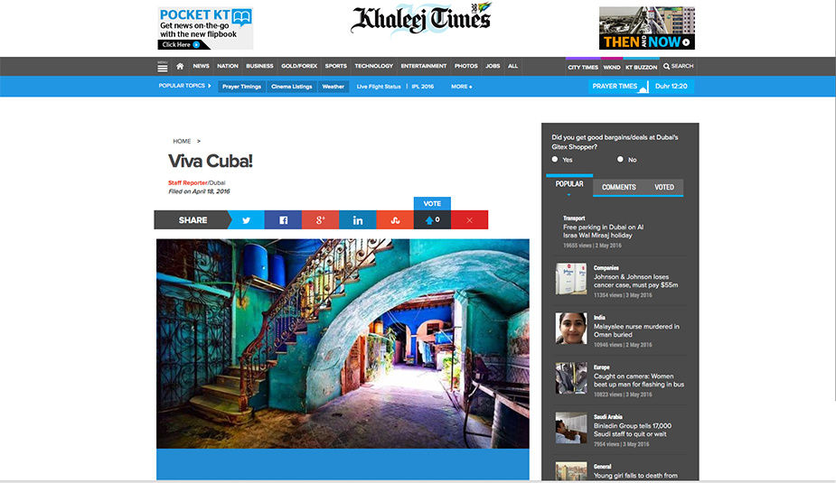 Khaleej Times Singapore Khaleej Times; Singapore; Werner Pawlok; Cuba; cuba expired
