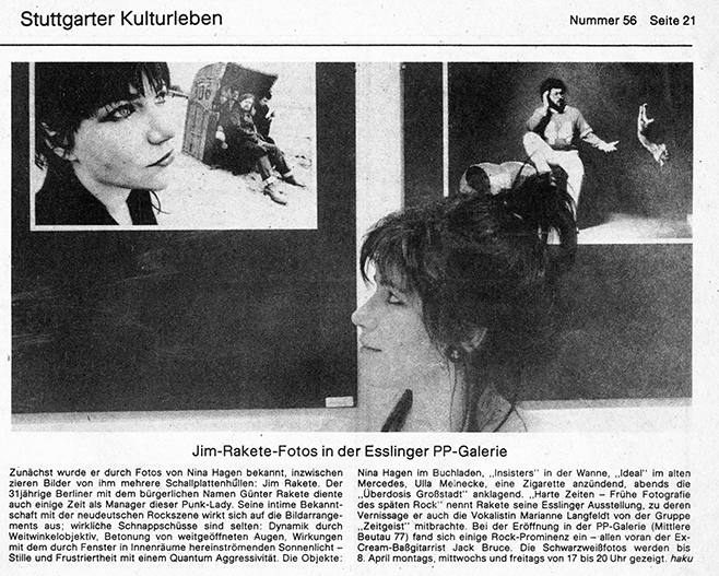 Jim Rakete Press 1 Jim Rakete, PP Galerie, Werner Pawlok Jim Rakete Press 1 Jim Rakete, PP Galerie, Werner Pawlok