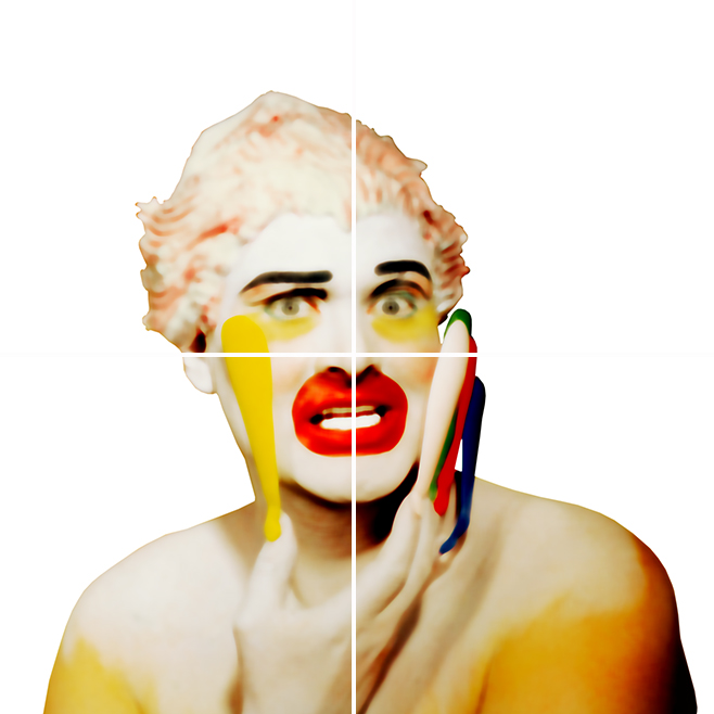 Leigh Bowery Painting Leigh Bowery; Polaroid Photography; Werner Pawlok;