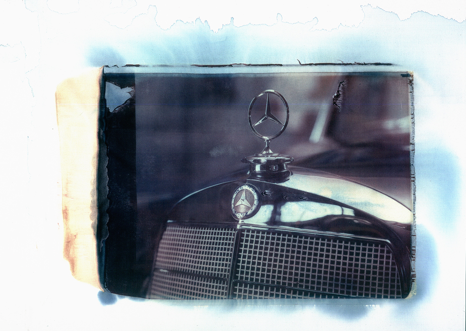 Mercedes Benz Typ 300 ( detail ) Typ 300; Mercedes-Benz; Oldtimer; Photo by Werner Pawlok; Polaroid 50x60; Transfers; Master Pieces;