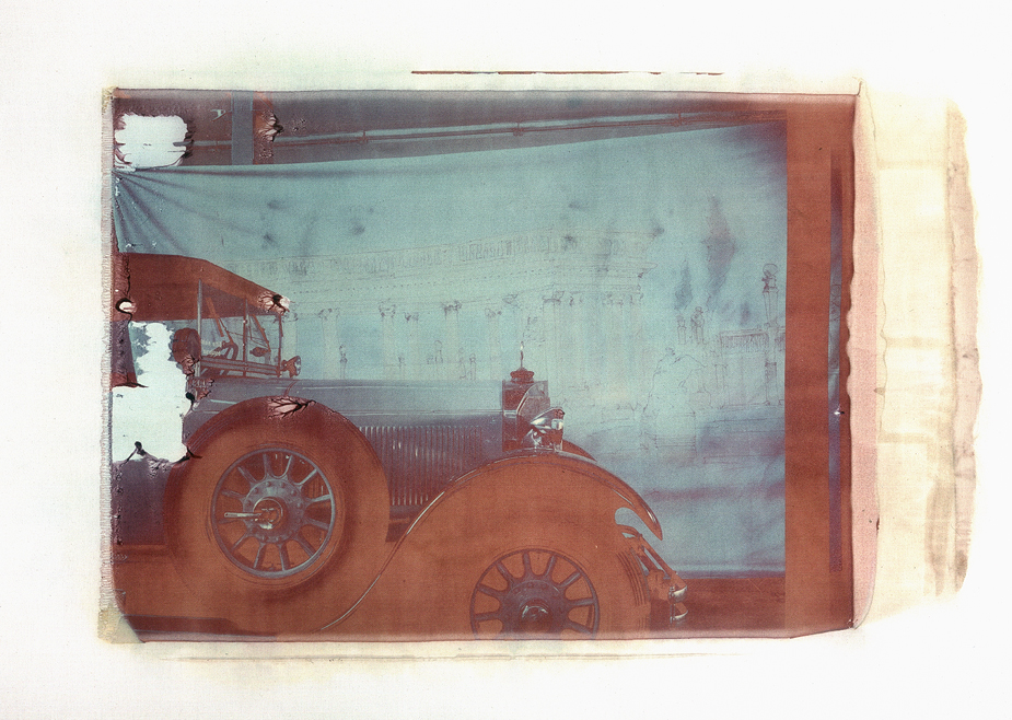 Tourenwagen 1924 Tourenwagen 1924; Mercedes-Benz; Oldtimer; Photo by Werner Pawlok; Polaroid 50x60; Transfers; Master Pieces;