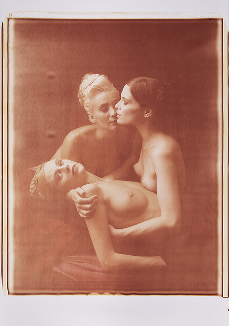 Drei Frauen Monochrome, Polaroid 20x24", Werner Pawlok