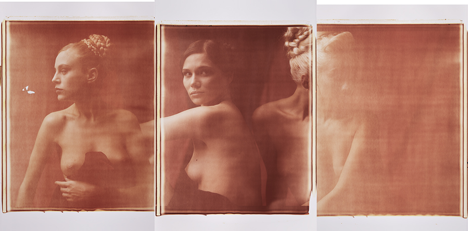 Jaqueline, Nora + Laurie Monochrome, Polaroid 20x24", Werner Pawlok Jaqueline, Nora + Laurie Monochrome, Polaroid 20x24", Werner Pawlok