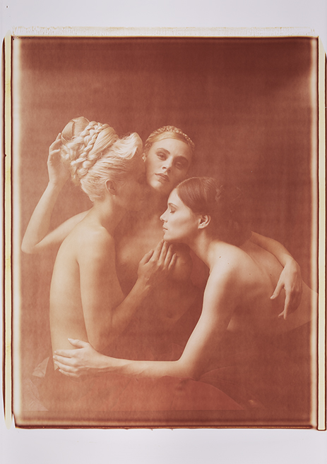 Laurie, Jaqueline + Nora II Monochrome, Polaroid 20x24", Werner Pawlok