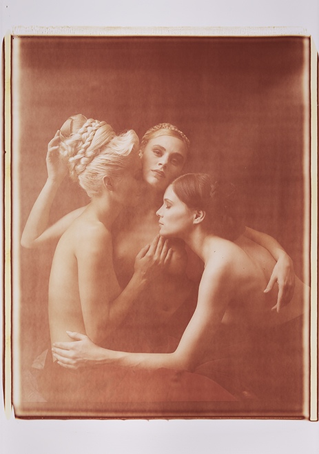 Laurie, Jaqueline + Nora II Monochrome, Polaroid 20x24", Werner Pawlok Laurie, Jaqueline + Nora II Monochrome, Polaroid 20x24", Werner Pawlok