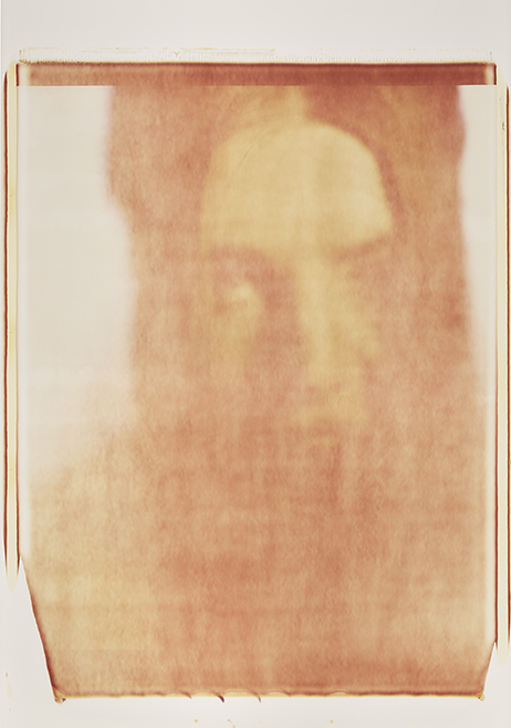Three faces (Grün) II Monochrome, Polaroid 20x24", Werner Pawlok