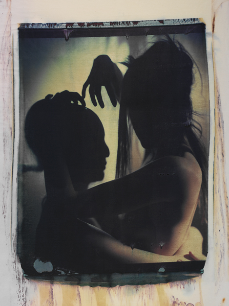 The Touch III photo by werner pawlok, polaroid, transfer, photography, fine art, polaroid large format, art, fotografie, kunst, portrait